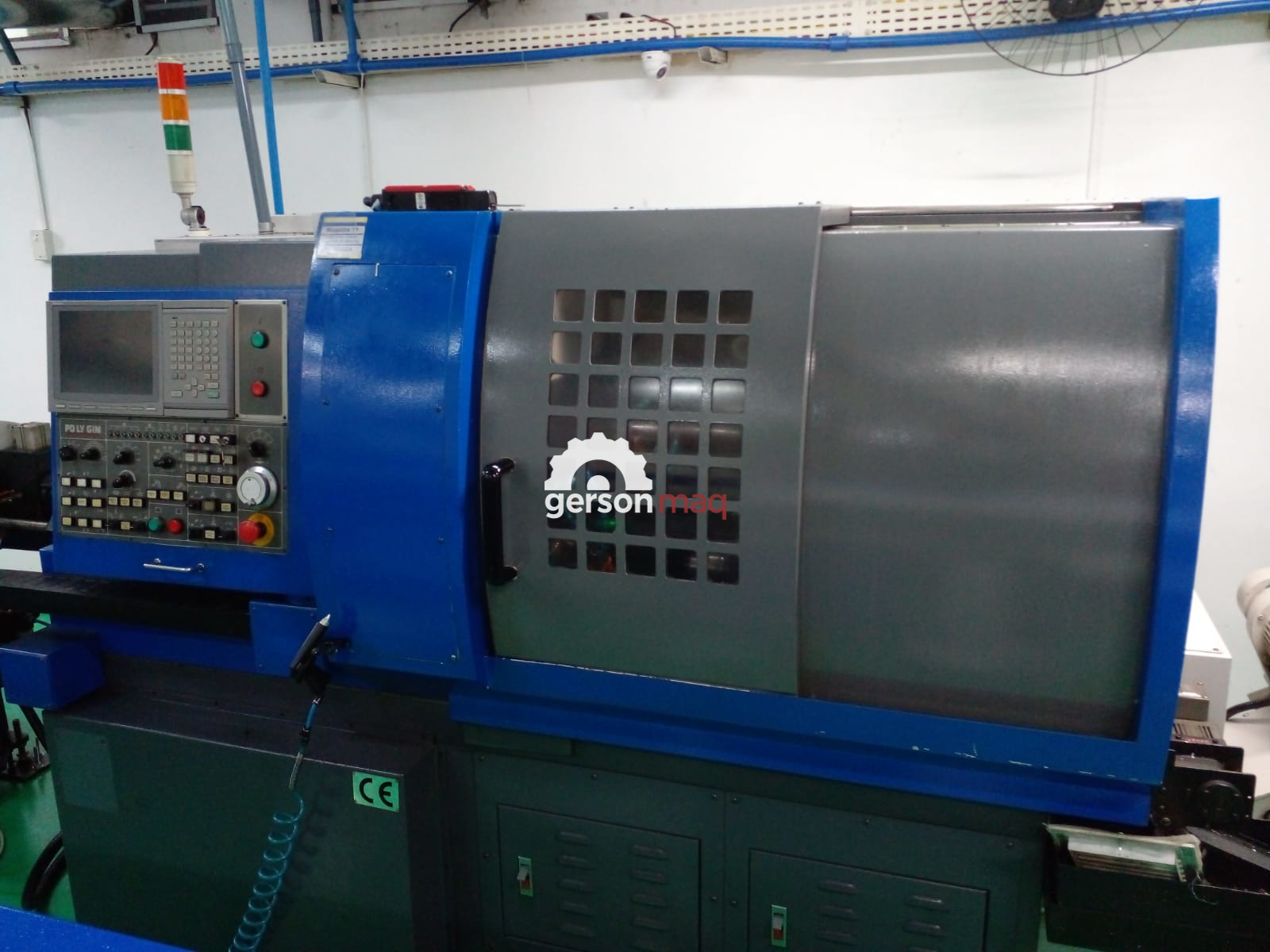 TORNO CNC CABECOTE MOVEL TIPO SUICO MARCA POLYGIM Diamond 25CSL